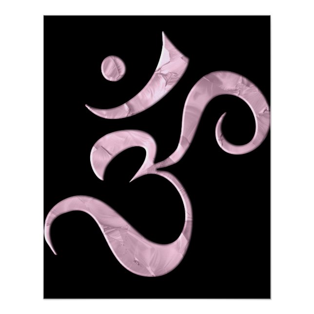 Pink Sparkle Om Poster (Vorderseite)