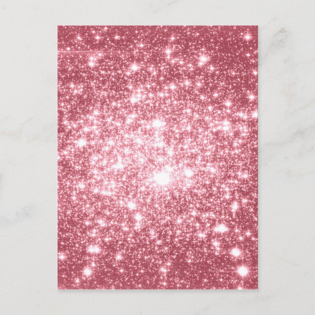 Pink Sparkle Postkarte (Vorderseite)