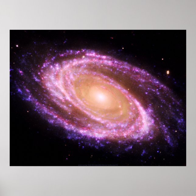 Pink Spiral Galaxy Grosses Poster (Vorne)