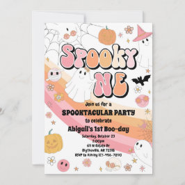 Pink Spooky Ein Halloween-Geburtstagsfeier Einladu Einladung