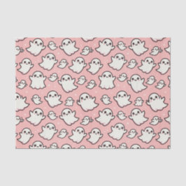 Pink Spooky Ghost Halloween-Party Seidenpapier