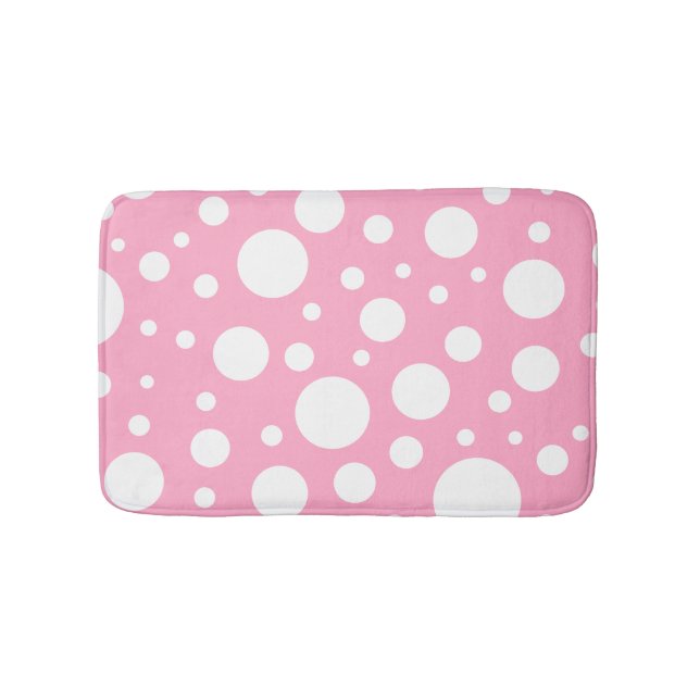 Pink Spots Badematte (Vorderseite)