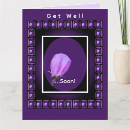 Pink Spring Blossom Personalized Get Well  Karte