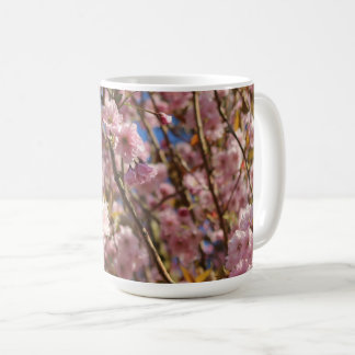 Pink spring cherry blossom kaffeetasse