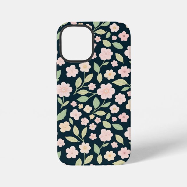 Pink Spring Elegance iPhone 12 Mini Hülle (Rückseite)