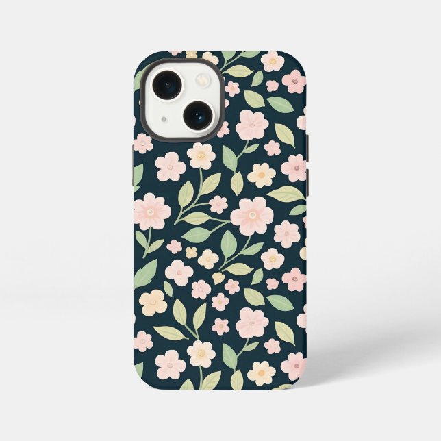Pink Spring Elegance iPhone 13 Mini Hülle (Rückseite)