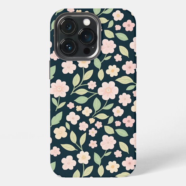 Pink Spring Elegance iPhone 13 Pro Hülle (Hinten)