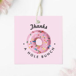 Pink Sprinkle Donut "Danke an den Hole Bunch" Geschenkanhänger