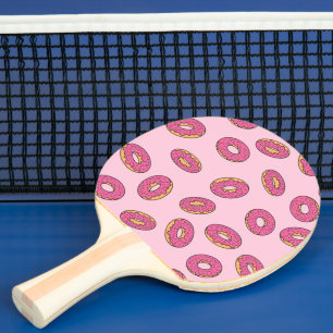 Pink Sprinkle Donut Muster Tischtennis Schläger