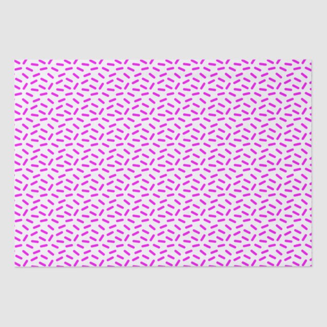 Pink Sprinkles Muster Custom Seidenpapier (Vorderseite)