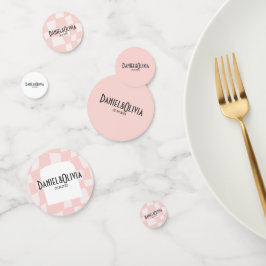 Pink Square Wedding Konfetti