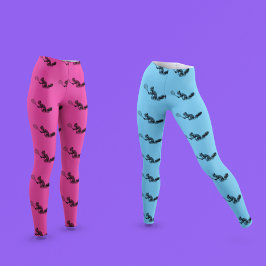 Pink Squirrel Tennis Spielmuster Leggings