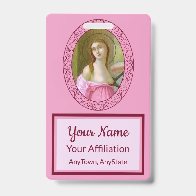 Pink St. Agatha (M 003) Badge 3 (Avant)