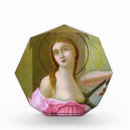 Pink St. Agatha (M 003) Paperweight or Fotoblock