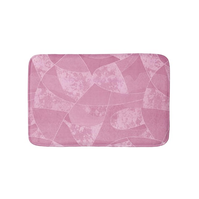 Pink Stain Glass Bath Mat Badematte (Vorderseite)