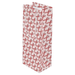 Pink Standard Ribbon Template by Kenneth Yoncich Geschenktüte Für Weinflaschen
