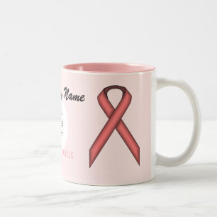 Pink Standard Ribbon Tmpl von Kenneth Yoncich Zweifarbige Tasse