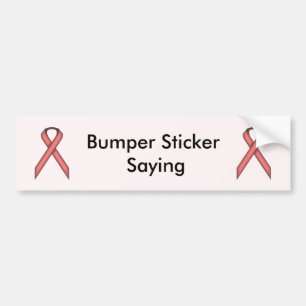 Pink Standard Ribbon von Kenneth Yoncich Autoaufkleber