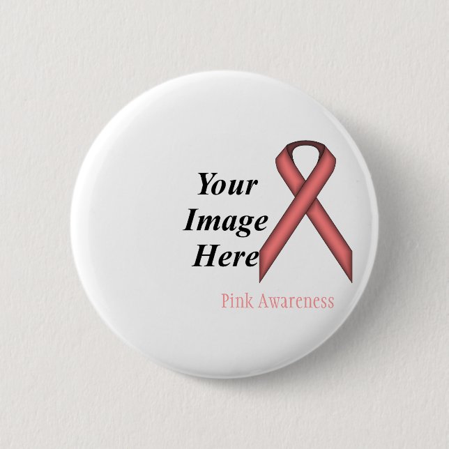 Pink Standard Ribbon von Kenneth Yoncich Button (Vorderseite)