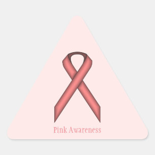 Pink Standard Ribbon von Kenneth Yoncich Dreieckiger Aufkleber
