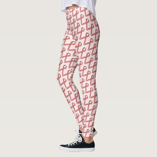 Pink Standard Ribbon von Kenneth Yoncich Leggings (Links)