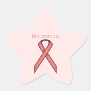 Pink Standard Ribbon von Kenneth Yoncich Stern-Aufkleber