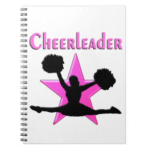 PINK STAR CHEERLEADER NOTIZBLOCK