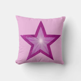 Pink Star groß und klein, hellrosa Kissen