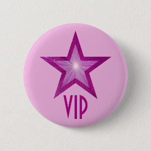 Pink Star "VIP"-Taste blassrosa Button