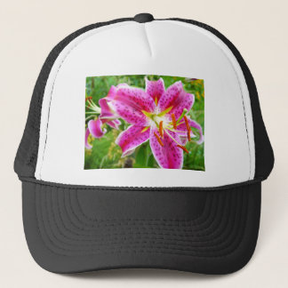Pink Stargazer Lilly Truckerkappe