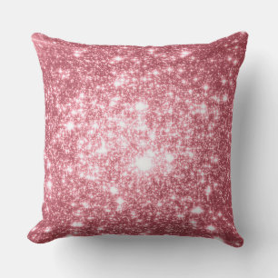 Pink Stars Astral Glitter Kissen