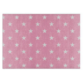 Pink Stars Cutting Board Schneidebrett