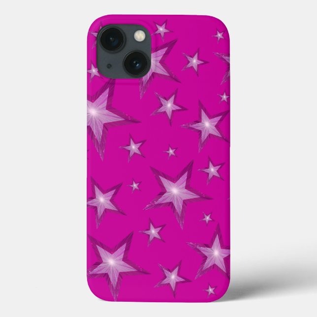 Pink Stars iPhone Gehäuse Case-Mate iPhone Hülle (Rückseite)