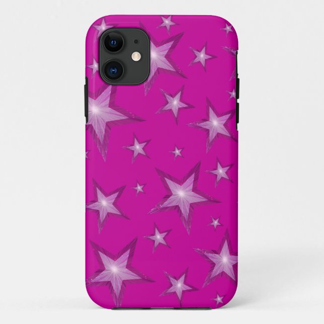 Pink Stars iPhone Gehäuse Case-Mate iPhone Hülle (Rückseite)