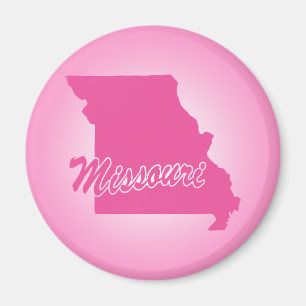Pink State Missouri Magnet