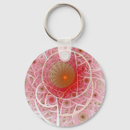 Pink Steampunk Abstract Schlüsselanhänger