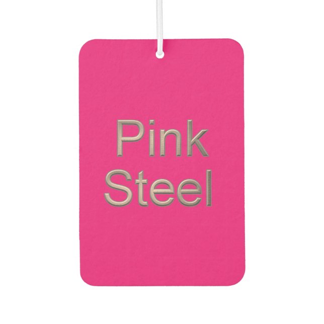 Pink Steel Fuchsia Autoluftkühler Autolufterfrischer (Vorderseite)