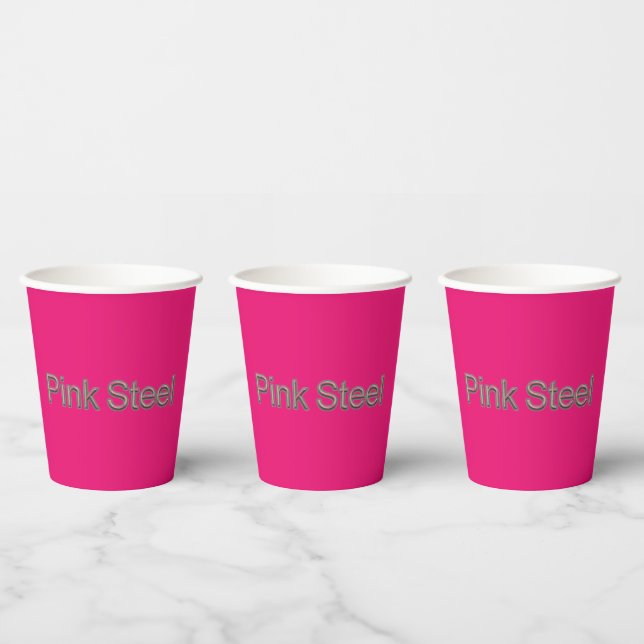 Pink Steel fuchsia Papier Becher (Multi)