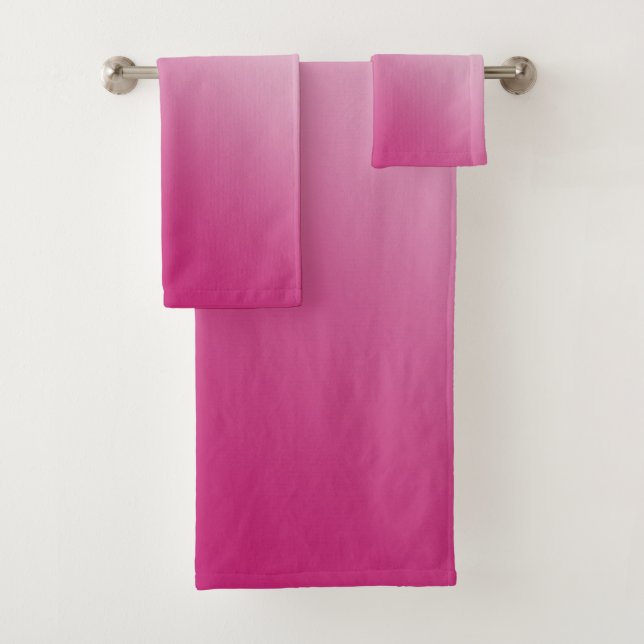 Pink-Steigung Badhandtuch Set (Insitu)