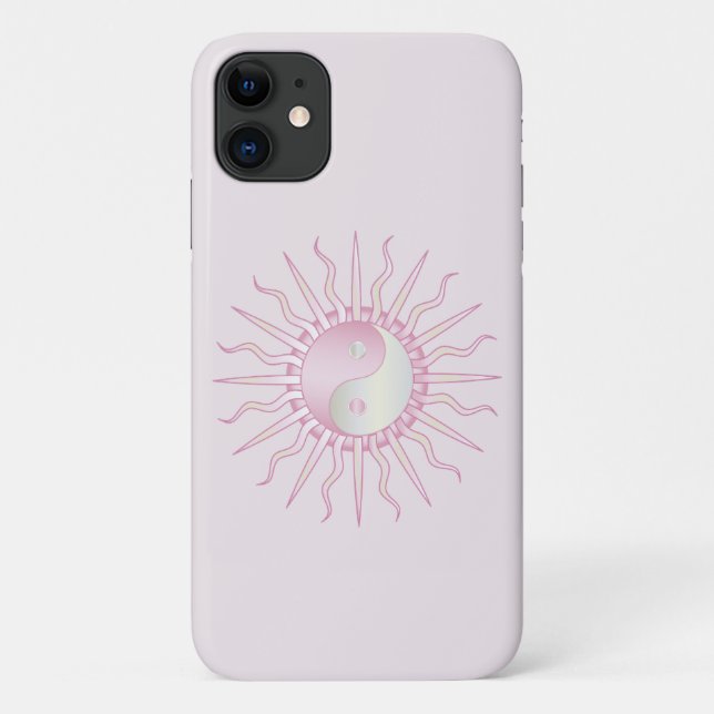 Pink Sternexplosion Yin Yang Case-Mate iPhone Hülle (Rückseite)