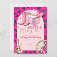 Pink Stiefel und Bling Cowboy Stiefel Geburtstag