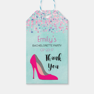 Pink Stiletto Heel Junggeselinnen-Abschied Vielen  Geschenkanhänger