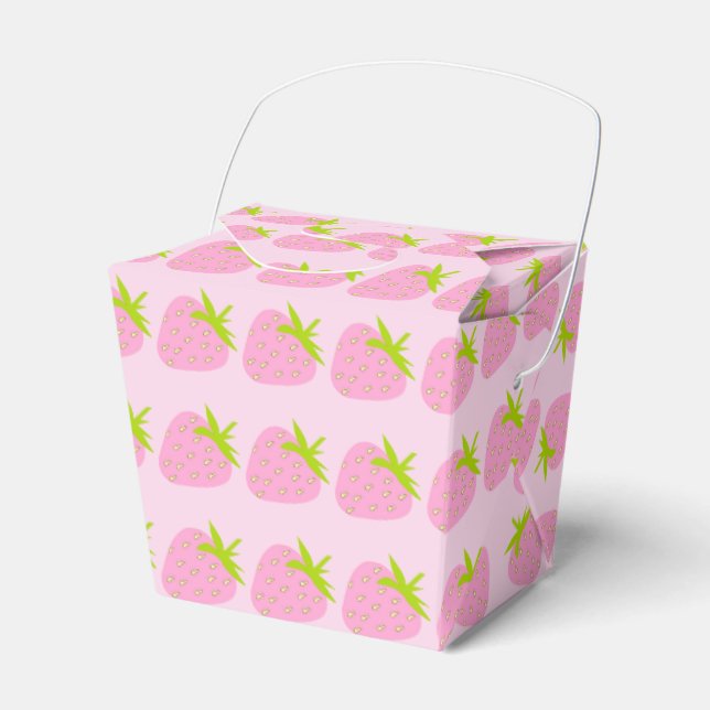 Pink Strawberries Geschenkschachtel (Vorderseite)
