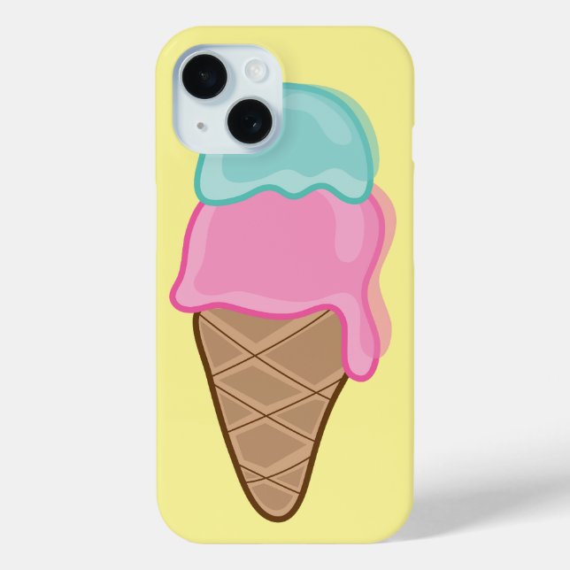 Pink Strawberry Mint Retro Summer Ice Cream Casing title_seo2 (Rückseite)