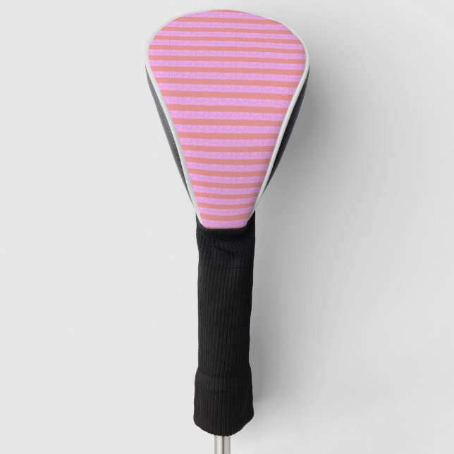 Pink Strip Golf Cover Golf Headcover (Vorderseite)