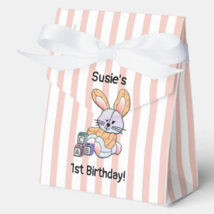 Pink Strip Kinderzimmer Art - Bunny Fevor Box Geschenkschachtel