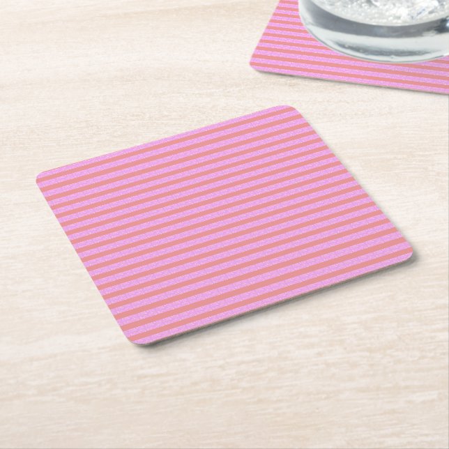 Pink Strip Paper Untersetzer (angewinkelt)