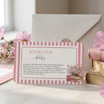 Pink Stripe Floral New Chapter Begins Baby shower