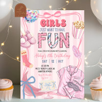 Pink Stripe Girls wollen nur Spaß haben Pyjama-Par