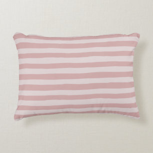 Pink Stripe Muster Zwei schöne Schattierungen in P Dekokissen